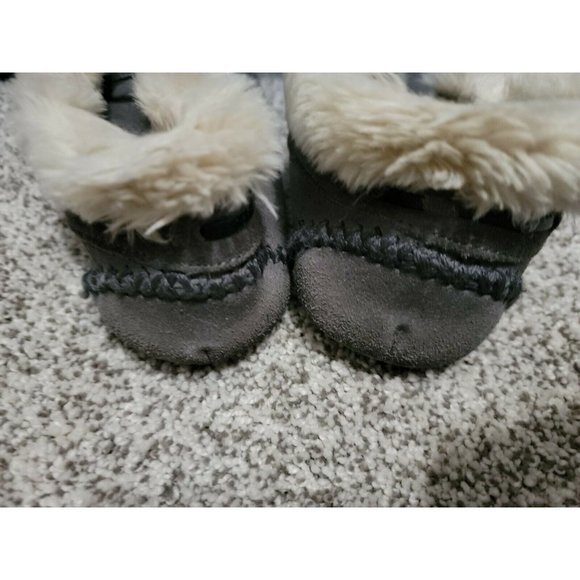 MINNETONKA Suede Soft Sole Moccasin Shoes Green Womens Size‎ 6 Driving Slipper - Picture 2 of 5